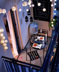 Stilska preobrazba balkona: Romantika kar doma!