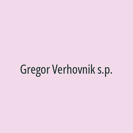 Gregor Verhovnik s.p.