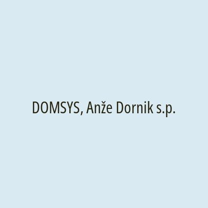 DOMSYS, Anže Dornik s.p.