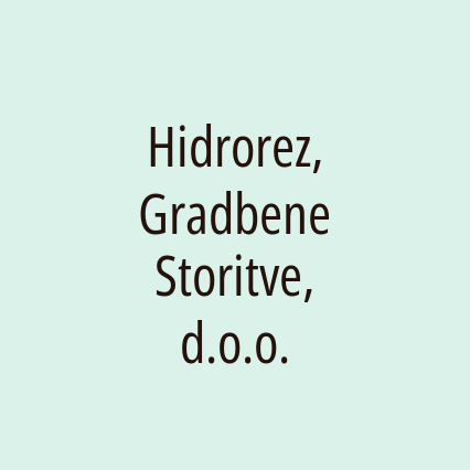 Hidrorez, Gradbene Storitve, d.o.o.