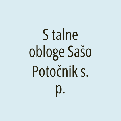 S talne obloge Sašo Potočnik s. p.