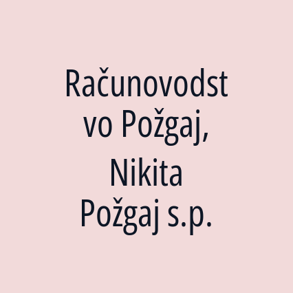 Računovodstvo Požgaj, Nikita Požgaj s.p.