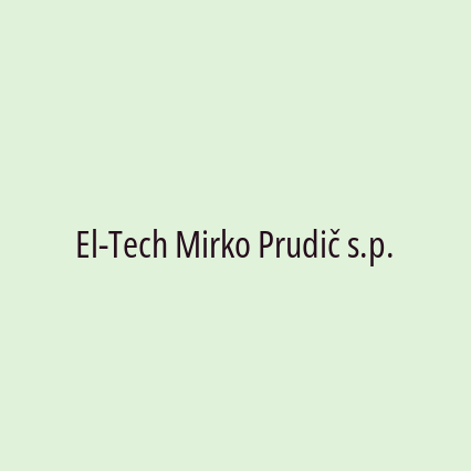 El-Tech Mirko Prudič s.p.