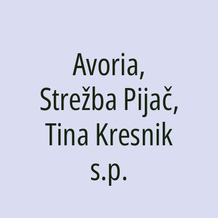 Avoria, Strežba Pijač, Tina Kresnik s.p.