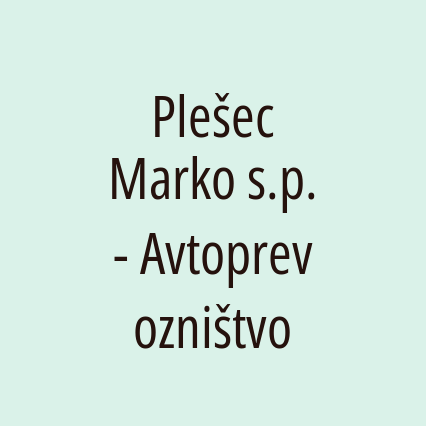 Plešec Marko s.p. - Avtoprevozništvo