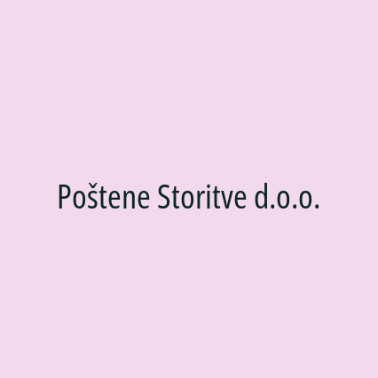 Poštene Storitve d.o.o.