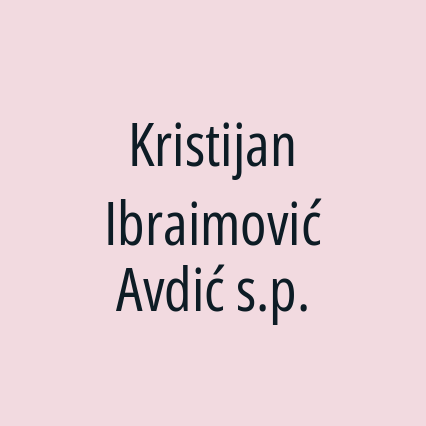 Kristijan Ibraimović Avdić s.p.