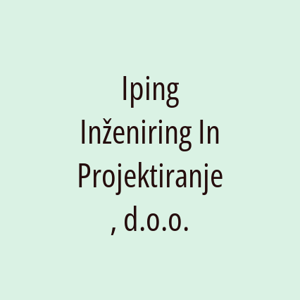 Iping Inženiring In Projektiranje, d.o.o.