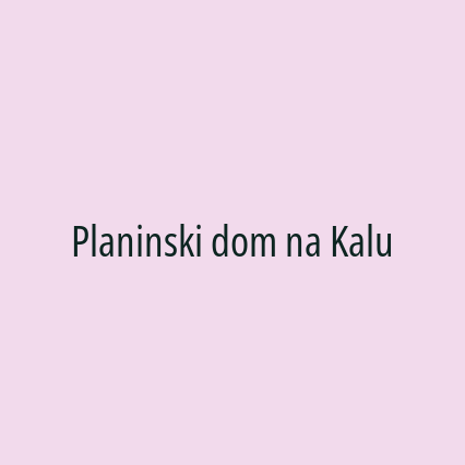 Planinski dom na Kalu