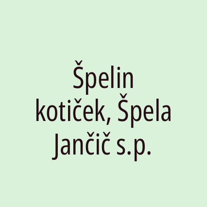 Špelin kotiček, Špela Jančič s.p.