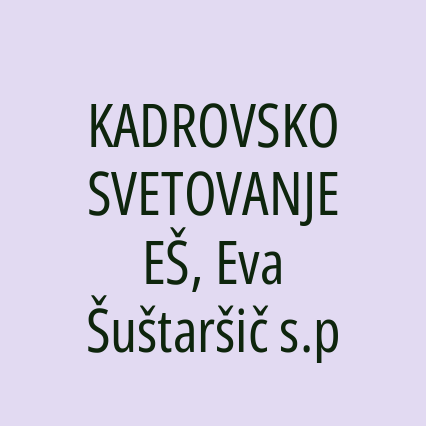 KADROVSKO SVETOVANJE EŠ, Eva Šuštaršič s.p