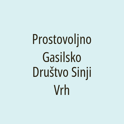 Prostovoljno Gasilsko Društvo Sinji Vrh