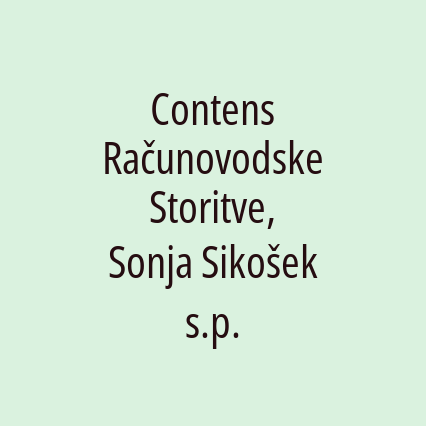 Contens Računovodske Storitve, Sonja Sikošek s.p.