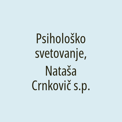 Psihološko svetovanje, Nataša Crnkovič s.p.