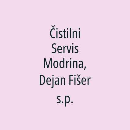 Čistilni Servis Modrina, Dejan Fišer s.p.