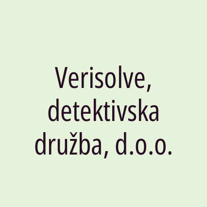 Verisolve, detektivska družba, d.o.o.