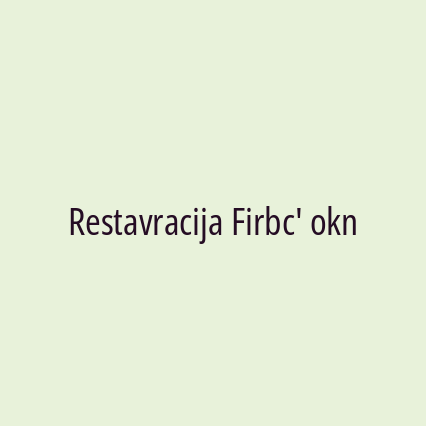 Restavracija Firbc' okn