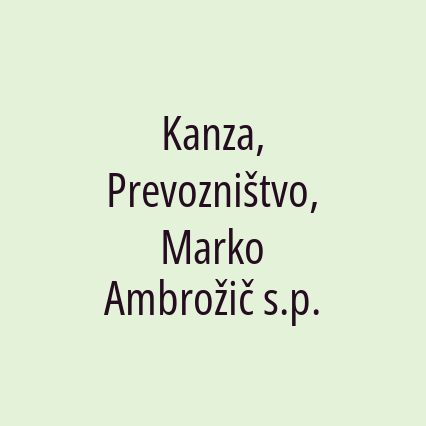 Kanza, Prevozništvo, Marko Ambrožič s.p.