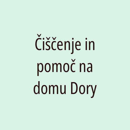 Čiščenje in pomoč na domu Dory