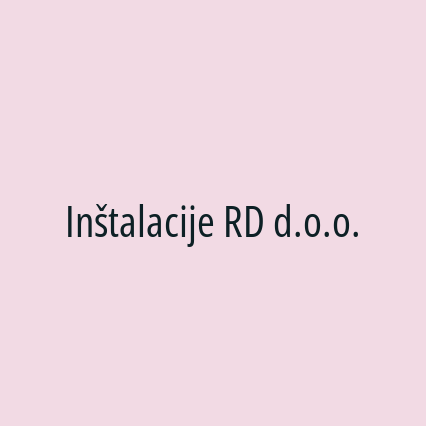 Inštalacije RD d.o.o. - Logotip