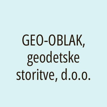 GEO-OBLAK, geodetske storitve, d.o.o.