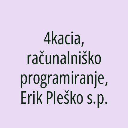 4kacia, računalniško programiranje, Erik Pleško s.p. - Logotip