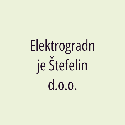 Elektrogradnje Štefelin d.o.o.