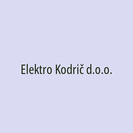 Elektro Kodrič d.o.o.