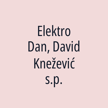 Elektro Dan, David Knežević s.p. - Logotip