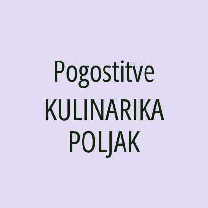 Pogostitve KULINARIKA POLJAK