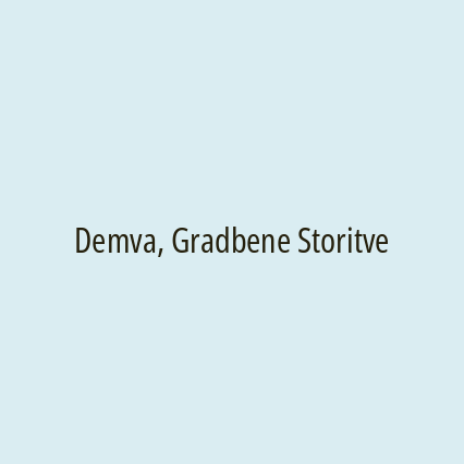 Demva, Gradbene Storitve