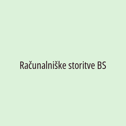 Računalniške storitve BS