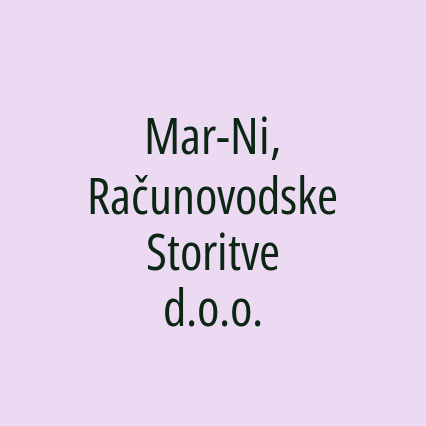 Mar-Ni, Računovodske Storitve d.o.o.