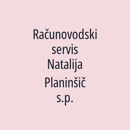 Računovodski servis Natalija Planinšič s.p.