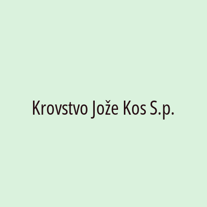 Krovstvo Jože Kos S.p.