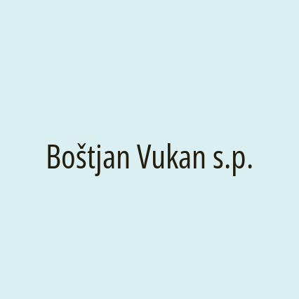 Boštjan Vukan s.p.