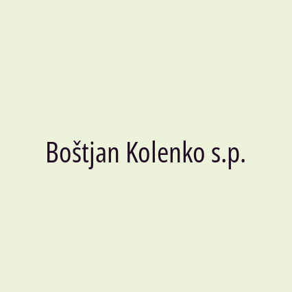 Boštjan Kolenko s.p.