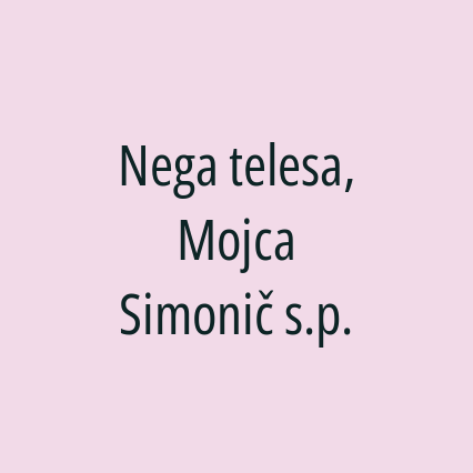 Nega telesa, Mojca Simonič s.p.