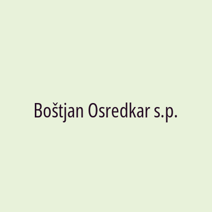 Boštjan Osredkar s.p. - Logotip