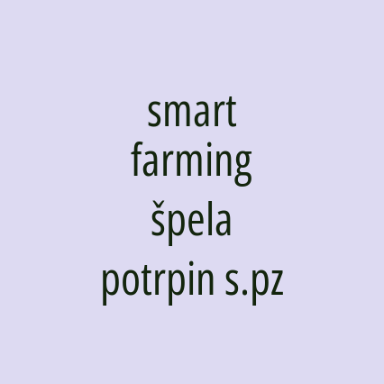 smart farming špela potrpin s.pz