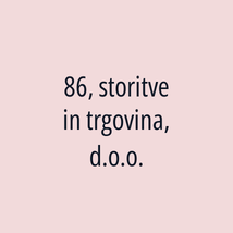 86, storitve in trgovina, d.o.o. - Logotip