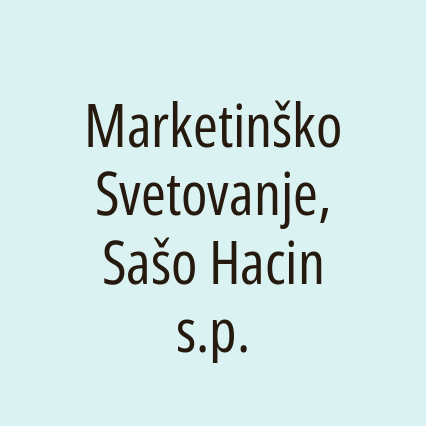 Marketinško Svetovanje, Sašo Hacin s.p.