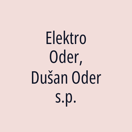 Elektro Oder, Dušan Oder s.p.