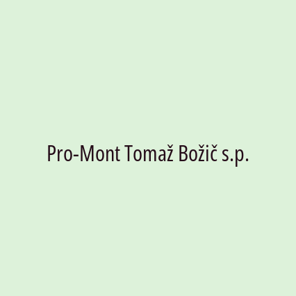 Pro-Mont Tomaž Božič s.p. - Logotip