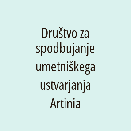 Društvo za spodbujanje umetniškega ustvarjanja Artinia