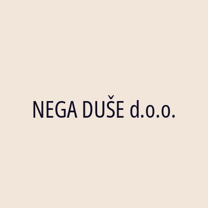 NEGA DUŠE d.o.o.