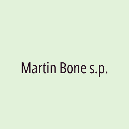 Martin Bone s.p.