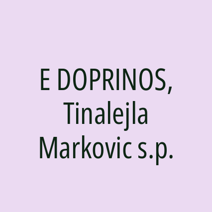 E DOPRINOS, Tinalejla Markovic s.p.