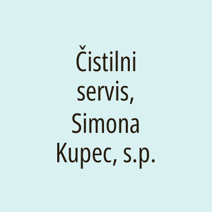 Čistilni servis, Simona Kupec, s.p.