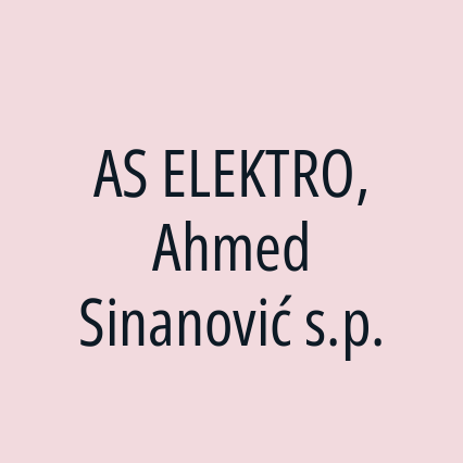 AS ELEKTRO, Ahmed Sinanović s.p.